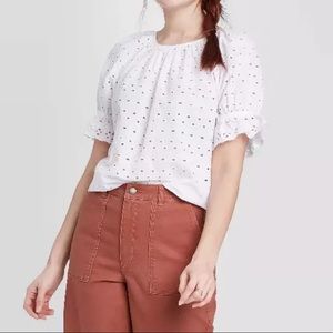 Universal Thread Boho Ruffle Sleeve Top